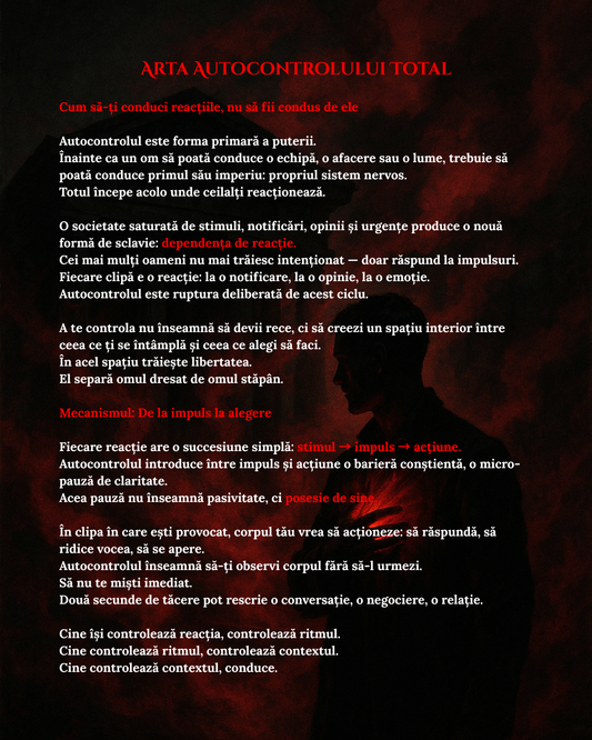 Vol. 1 — Putere (Cele 7 Cărți Capitale)