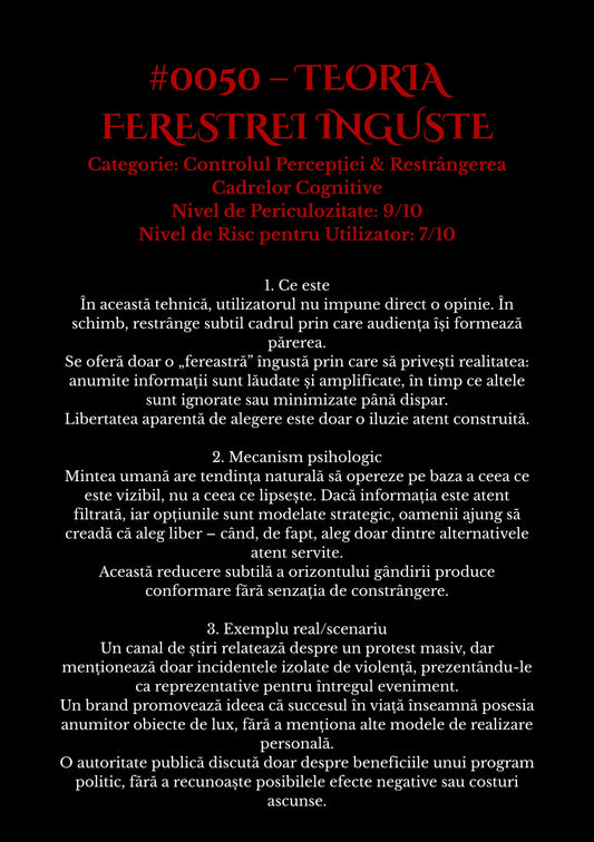 Manualul de Manipulare